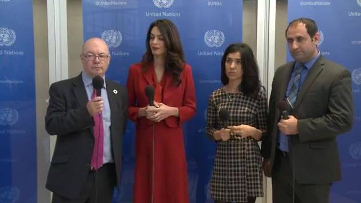 Live from UNGA with Alistair Burt, Nadia Murad and Amal Clooney